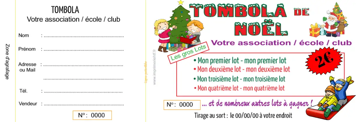 Tiucket tombola Sport - HTF